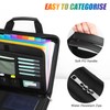 Uquelic Document Organiser Fireproof with Handle, A4 Storage Folder 12