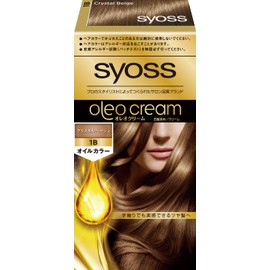 Syoss Oleo Cream Hair Color, 1B Crystal Beige, Salon Quality, For Gray Hair, With Bonus, Non-Prescription Product