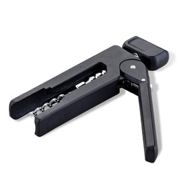 Fackelmann Corkscrew, 193 mm, ergonomic handle, innovative mechanism, suitable for natural and plastic corks, shadow black