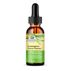 Lemongrass Tincture – Organic Cymbopogon Citratus Extract Liquid – Natural Herbal Supplement for Wellness – 60ml (2oz)