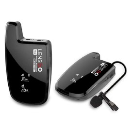 Wireless Lavalier Microphone System, LENSGO LWM-308C 30-Channel UHF Professional Omnidirectional Wireless Lapel Mic with 1 Transmitter & 1 Receiver for Canon Nikon DSLR Camera Smartphone and More