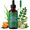 Soursop 8500mg Gummies & Herbal Drops Combo, 20-in-1 Whole-Body Support,