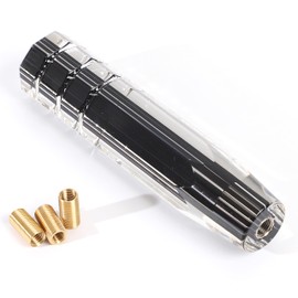 Life Palette Extension Crystal Shift Knob Line Octagon 200mm Long Adapter 3 Types (Black)