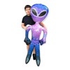 63" Giant Alien INFLATE (Vinyl) Galaxy/Rainbow/Tie Dye. Inflatable Huge Alien