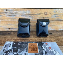 Tex Shoemaker Parade Gloss Black Clarino Accessory Case 1 3/4" x 2 3/4" x 1"