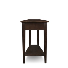Leick Furniture Leick Recliner Wedge Table, Chocolate Oak