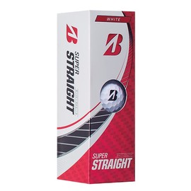 Bridgestone Super Straight Golf Balls, 2023 Model, 12 Balls, White