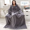 Recalma Cuddly Blanket with Sleeves, Soft Blanket with Sleeves, Warm