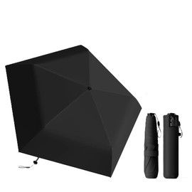 TVVTO 超軽量折りたたみ傘 99g 日傘 軽量折り畳み傘 折りたたみ傘 晴雨兼用 小さなかわいい 持ち運びに便利 紫外線遮断 高強度グラスファイバー 5本骨 日焼け防止 人気 折り畳み傘 耐風撥水 小型 おしゃれ 手動 レゼント 耐久 大人 (black)