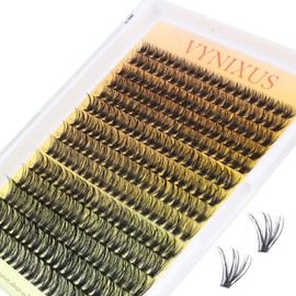 Lash Clusters VYNIXUS Eyelash Clusters Individual Lashes Mixed Tray Cluster Lashes Kit DIY Lash Extensions at Home Fake Lashes (40D-0.07D-Mix8-16)