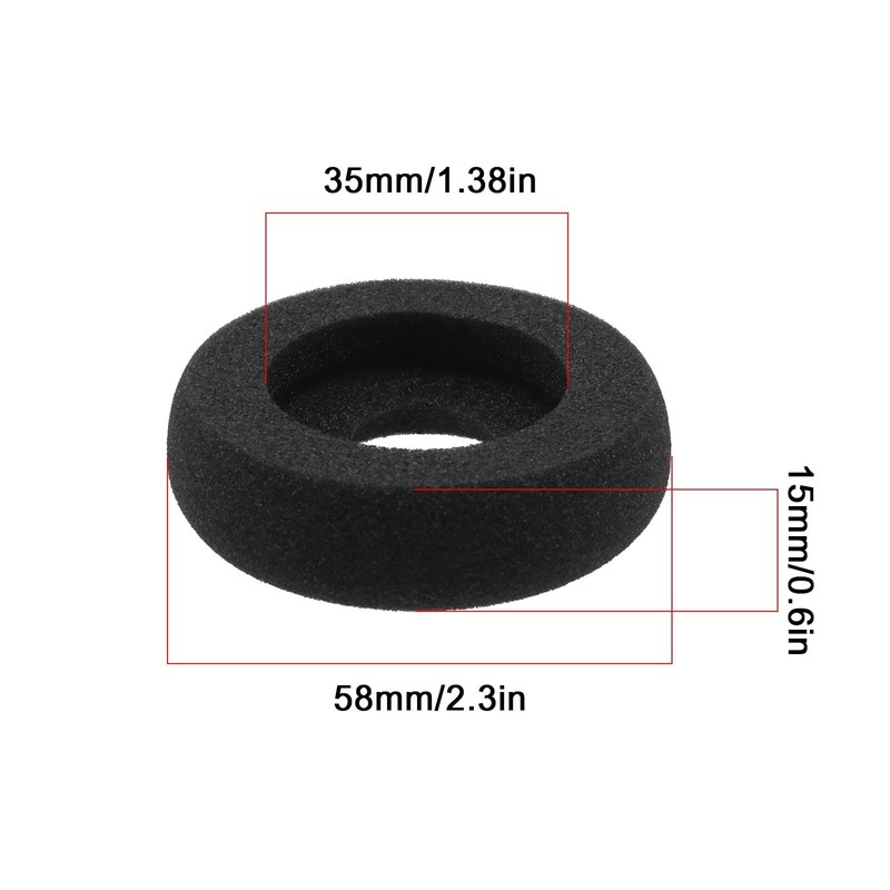 EMSea Pack of 4 Foam Ear Pads, Foam Earmuffs, Hearing