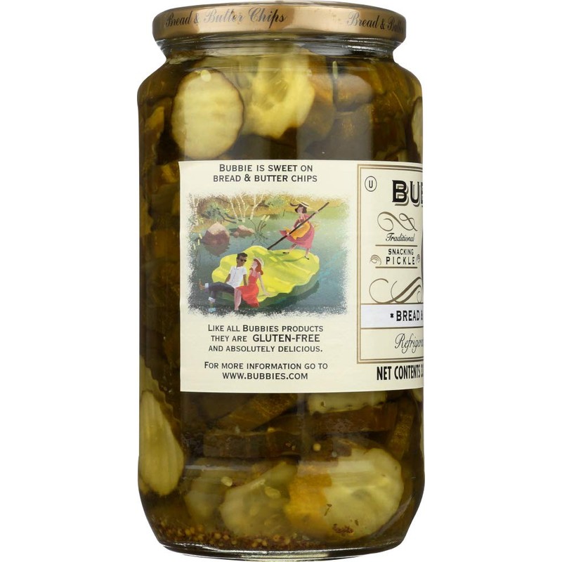 Bubbies Chips, Bread & Butter 33.0 OZ(Pack of 3)