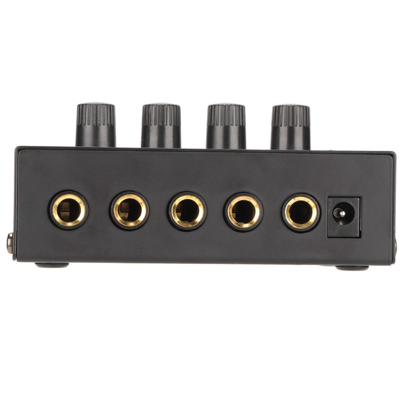 4 Channel Line Mixer Stereo Compact Low Noise Adjustable Volume