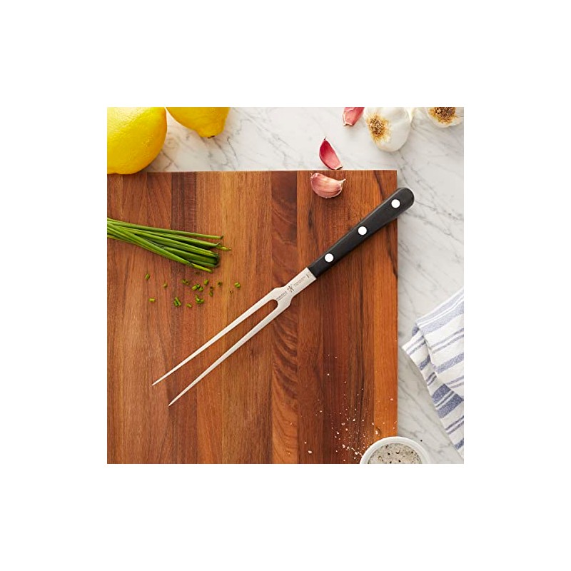 HENCKELS Classic Razor-Sharp 7-inch Flat Tine Carving Fork, German Engineered