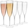 OTOB 36 Pack 6 oz Plastic Champagne Flutes, Reusable Crystal