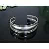 Fly Style Bangle made of 925 sterling silver, hand-forged silver