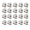 20Pcs D Ring Rivets 360 Rotatable Studs with Screw for