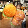 Simulation Bread Burger Shape Pillow Cute Food Plush Pillow Soft