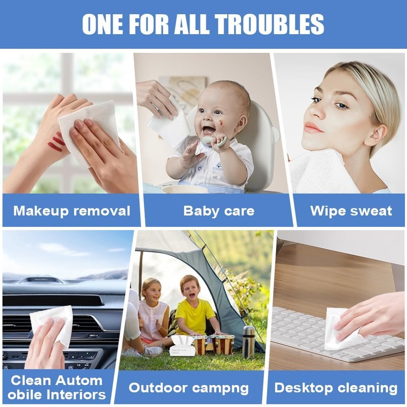 LOPHE Disposable Face Washing Wipes,Cleansing and Skin Care Makeup Remover