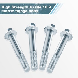 Edicapo M10-1.5 Engine Stand Bolt Kit Stand Bolt Flange Compatible with LSX LS LS1 4.8L 5.3L 6.0L 6.2L LR4 LQ4 LS6 LQ9 L33 LS2 LH6 L92 L76 LY2 LY5 LY6 LC9 LFA LH8 LMG 12 PCS