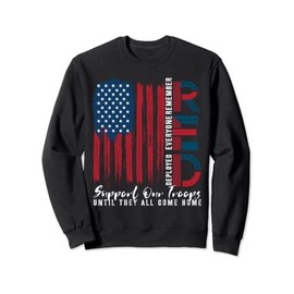 On Friday We Wear Red Friday Military Support troops US Flag Sweatshirt