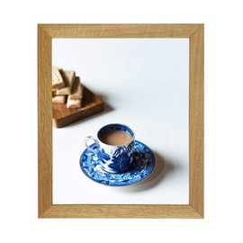 Tailored Frames Oak Wood 7" x 5" Single Picture Frames | 240 | Table Top & Wall Hanging Type | Photo Frame Without Mount