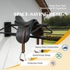 Hongshifu Heavy Duty Saddle Rack Wall Mount, Metal Horse Saddle