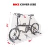 PRO BIKE TOOL Bicycle Cover Transparent PVC 0.15mm Thick, Reflective