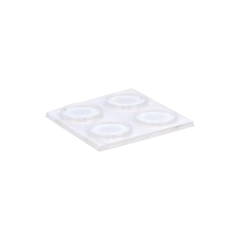Magic Sliders Vinyl Self Adhesive Bumper Pads Clear Round 1/2