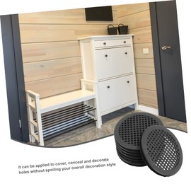 Levemolo 10 Pack Ventilation Covers Mesh Air Vent Covers Round Cabinet Air Vent Holes Pp Plastic