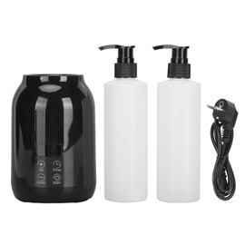 Essential Oil Heater, LED Display Temperature Adjust Oil Warmer with Two Oil Bottle Dispenser, Single Massage Oil Bottle Warmer for Salon, Barber Shops, Home, 110 to 240V (US Plug)