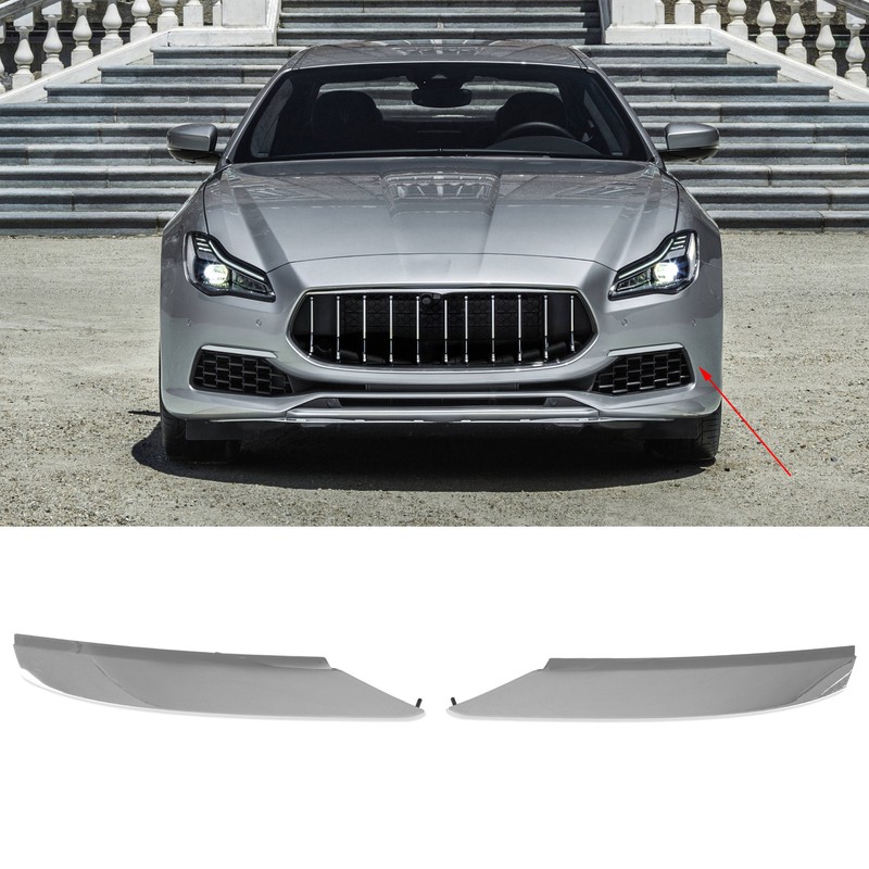 1pair Front Bumper Grille Trim Chrome 673007201 Replacement for Maserati