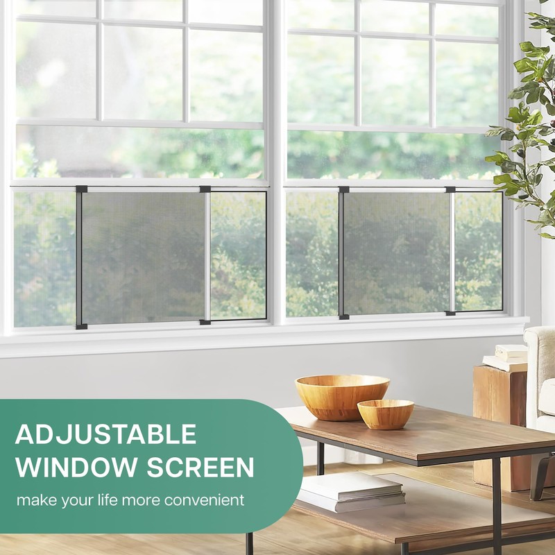Paramondo Expandable Window Screen, Horizontal (15" H x 21.6" -