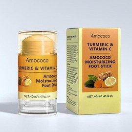 AMOCOCO Vitamin C & Turmeric Hand and Foot Care Stick - 40g, Deep Moisturizing with Shea Butter for Extremely Dry Skin,  Soothing Relief, Ethically Made, for All Skin Types - Specification: 2pcs