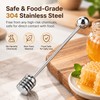 304 Stainless Steel Honey Dipper Spoon 2 Pack for Drizzling