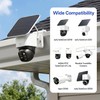 4 Pack Stainless Steel Gutter Mount Brackets, No Drill Design,