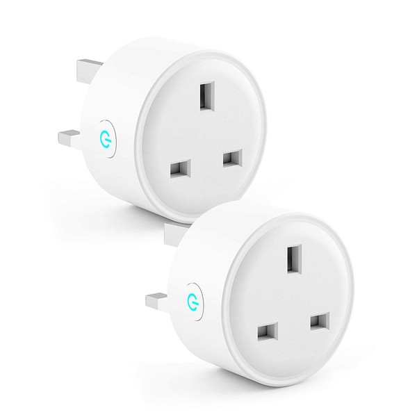 Maxesla 2 Pack 20A Smart Plug with Energy Monitoring, WiFi Outlet Smart Sockets Alexa Accessories with Timing, Remote Control, Alexa, Google Home, IFTTT, TUYA Smart Plug Smart Life, No Hub Required