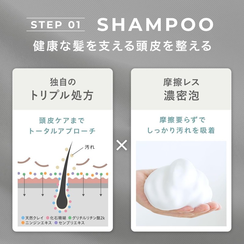 AKNIR Rika Hair Shampoo, 10.1 fl oz (300 ml), 1