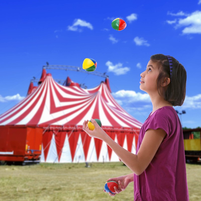 Relaxdays Set da 3 Palline da Giocoleria, per Principianti e