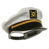 Broner Ajustable Capitán Yacht Cap Talla única Snap Back, Blanco