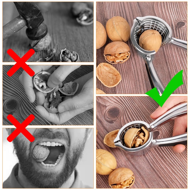 Walnut Cracker Pecan Nutcracker Metal Nut Cracker Tool Walnut Pliers