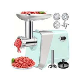2800W Meat grinder, electric sausage machine, Food grinder, hamburger press, 3 grinding plates, stainless steel sausage filling tube, kitchen home