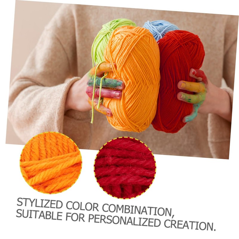 SHINEOFI 12Pcs Handmade DIY Knitting Woolen Yarn Soft and Smooth
