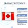Perdecor Canada Flag Sticker Emblem Canadian Decal Car Chrome Flags,
