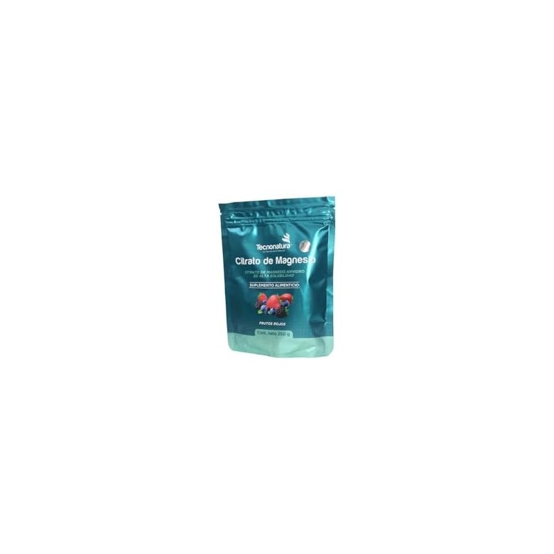POLVO CITRATO DE MAGNESIO SABOR FRUTOS ROJOS 250G
