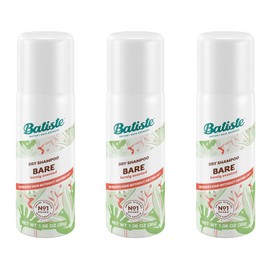 Batiste Dry Shampoo Bare Mini Travel Size 1.6 oz (Pack of 3)