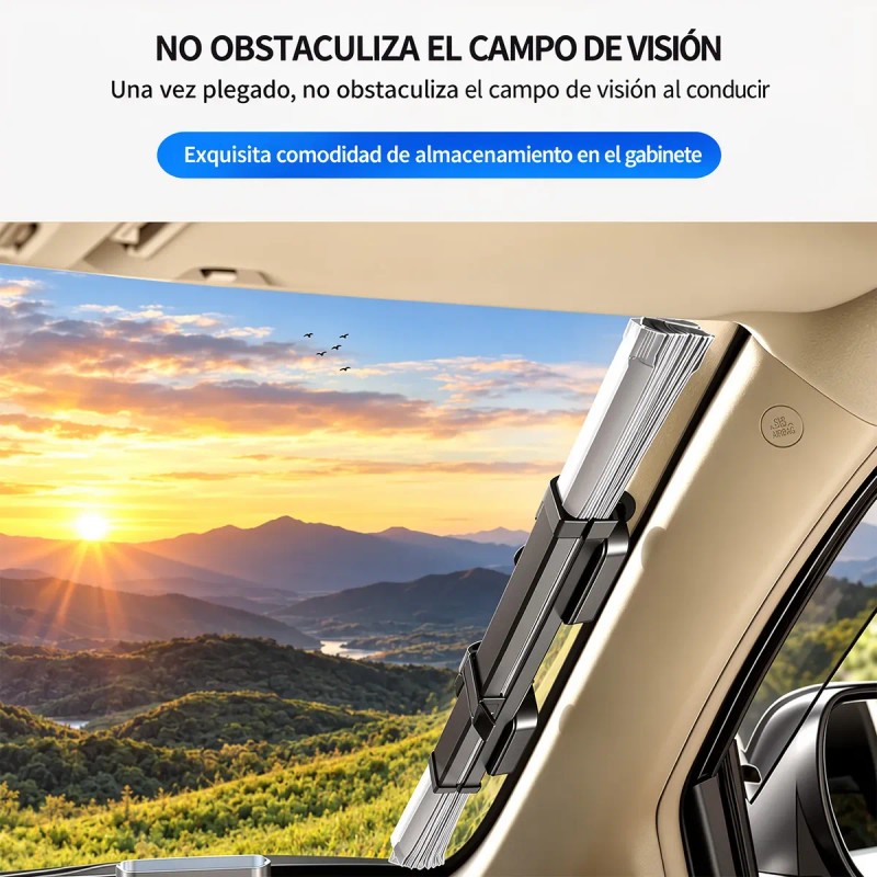Visera Para El Parabrisas Del Auto, Cortina Parasol Retráctil Apta