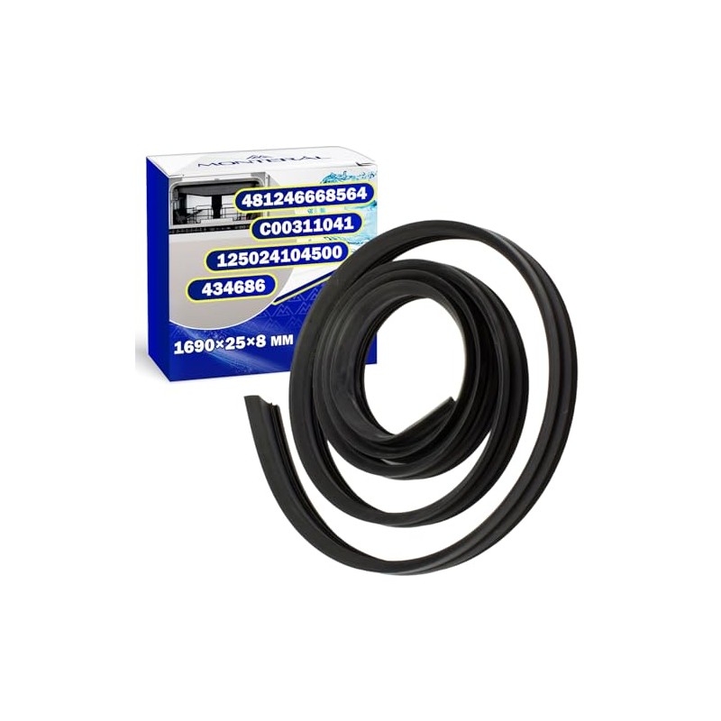 Dishwasher Door Rubber 1690mm Genuine Code 481246668564 C00311041 for Whirlpool