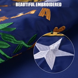 VICDRIA Nevada State Flag 6x10 Ft, Deluxe Full Embroidered Heavy Duty 100% Polyester Durable NV Outside Flags, Indoor/Outdoor, Sewn Stripes and Brass Grommets