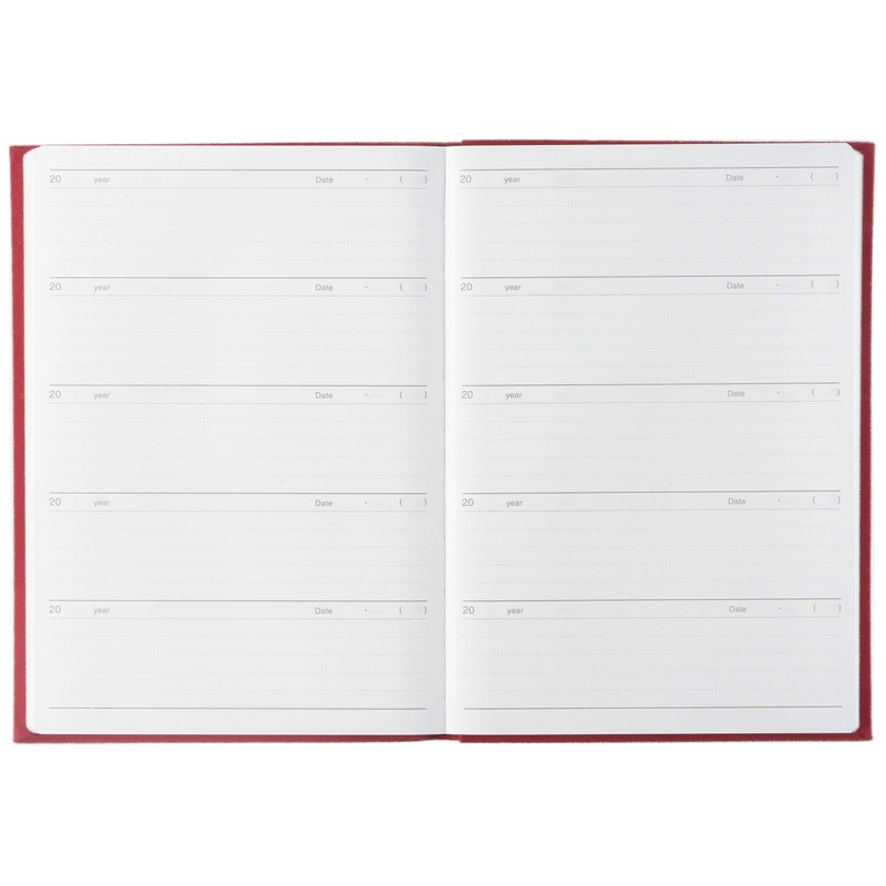 Artimiss DP5-140 RD 5-Year Consecutive Journal, Red